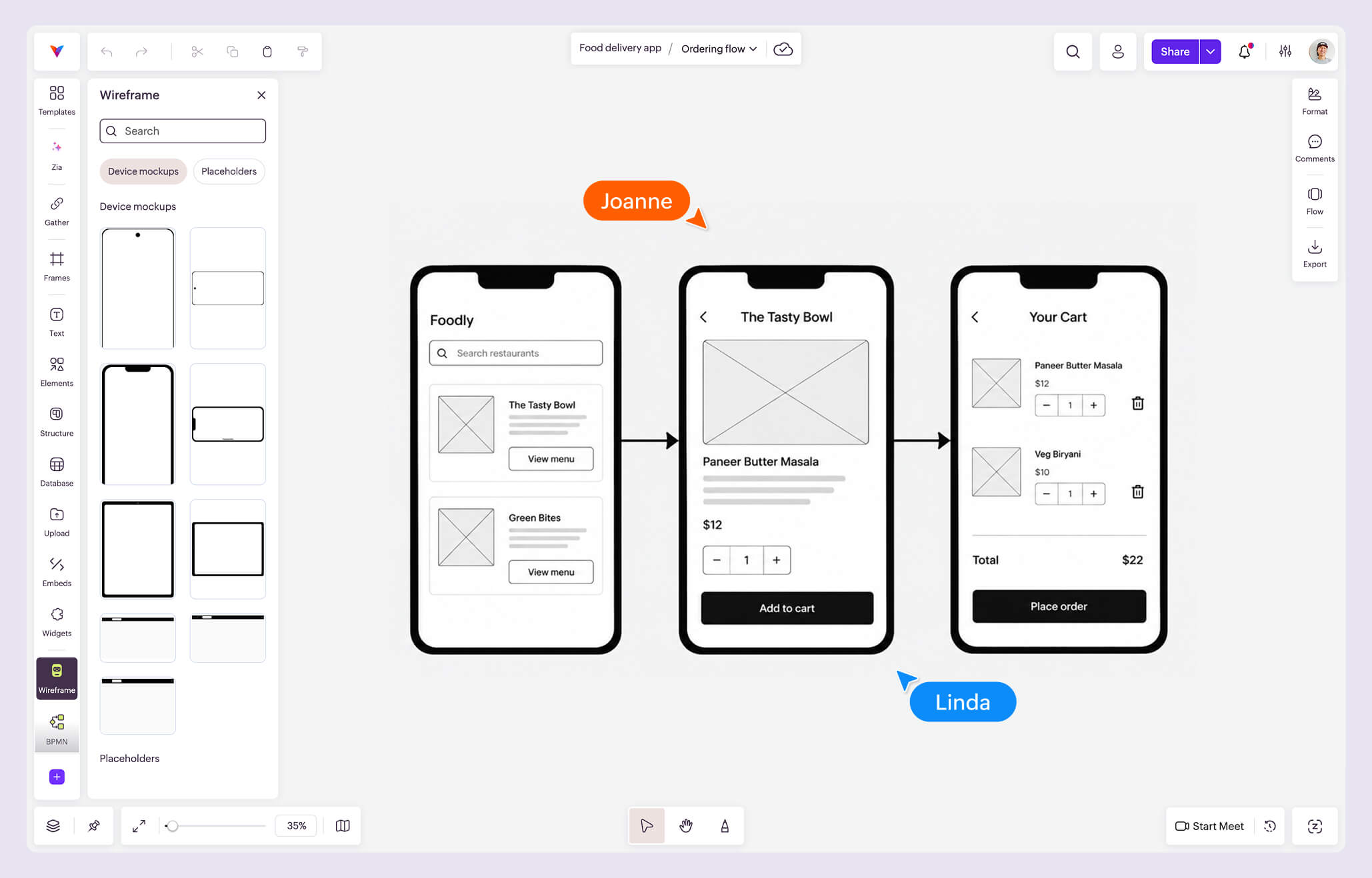 Vani Wireframe Kit