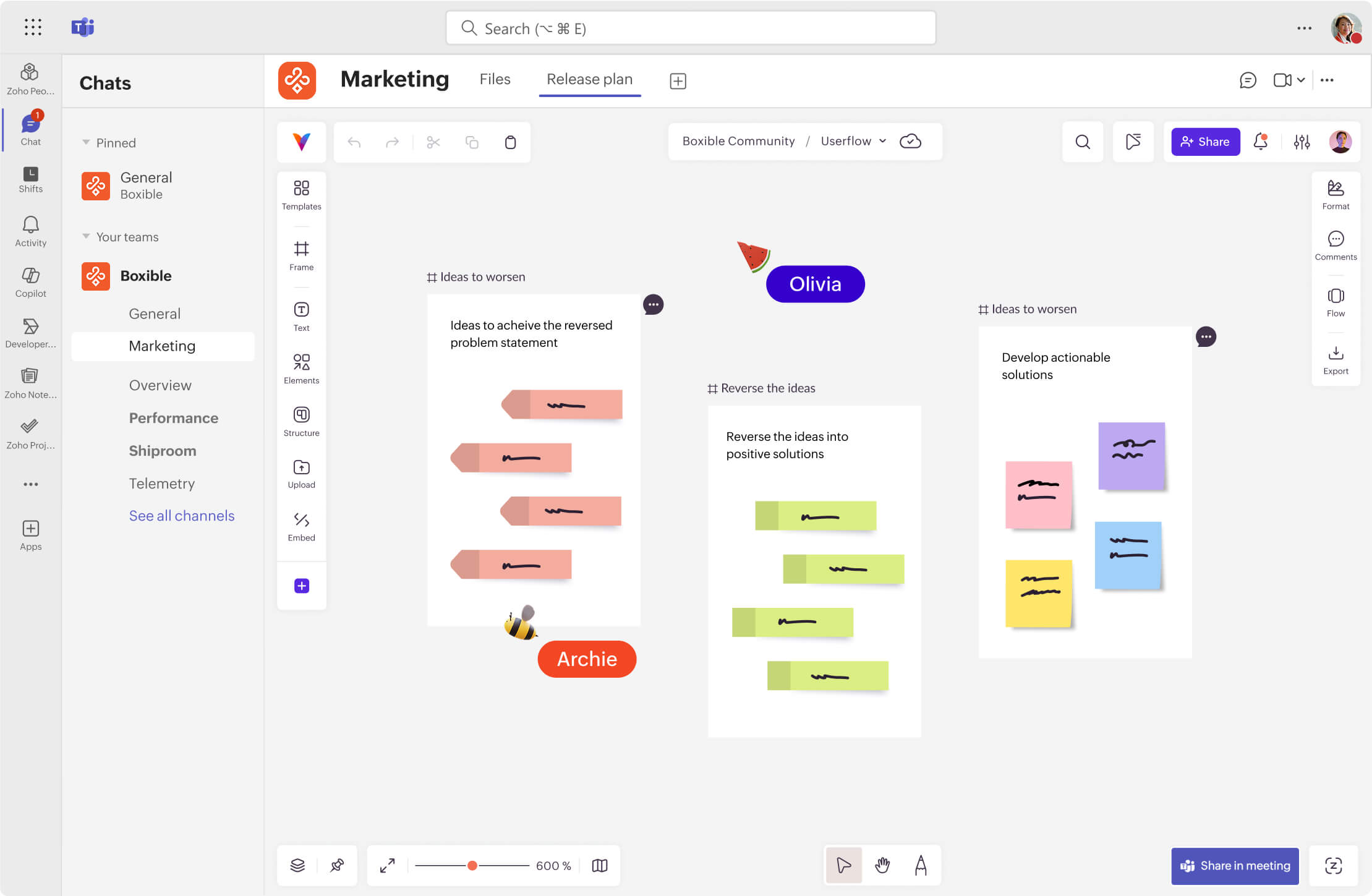 Organize projects, track progress, and align stakeholders on a shared visual canvas.