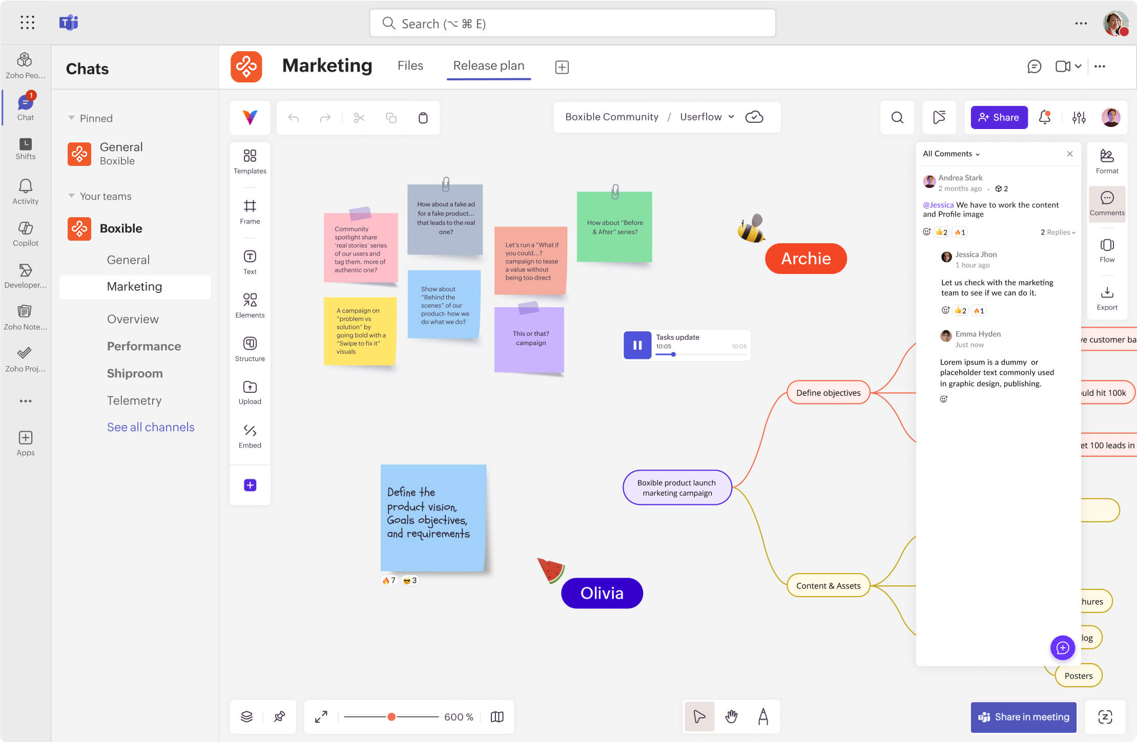 Drop feedback and suggestions as comments directly in Vani to collaborate better and move faster.