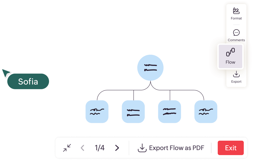 Present process maps with Flow mode
